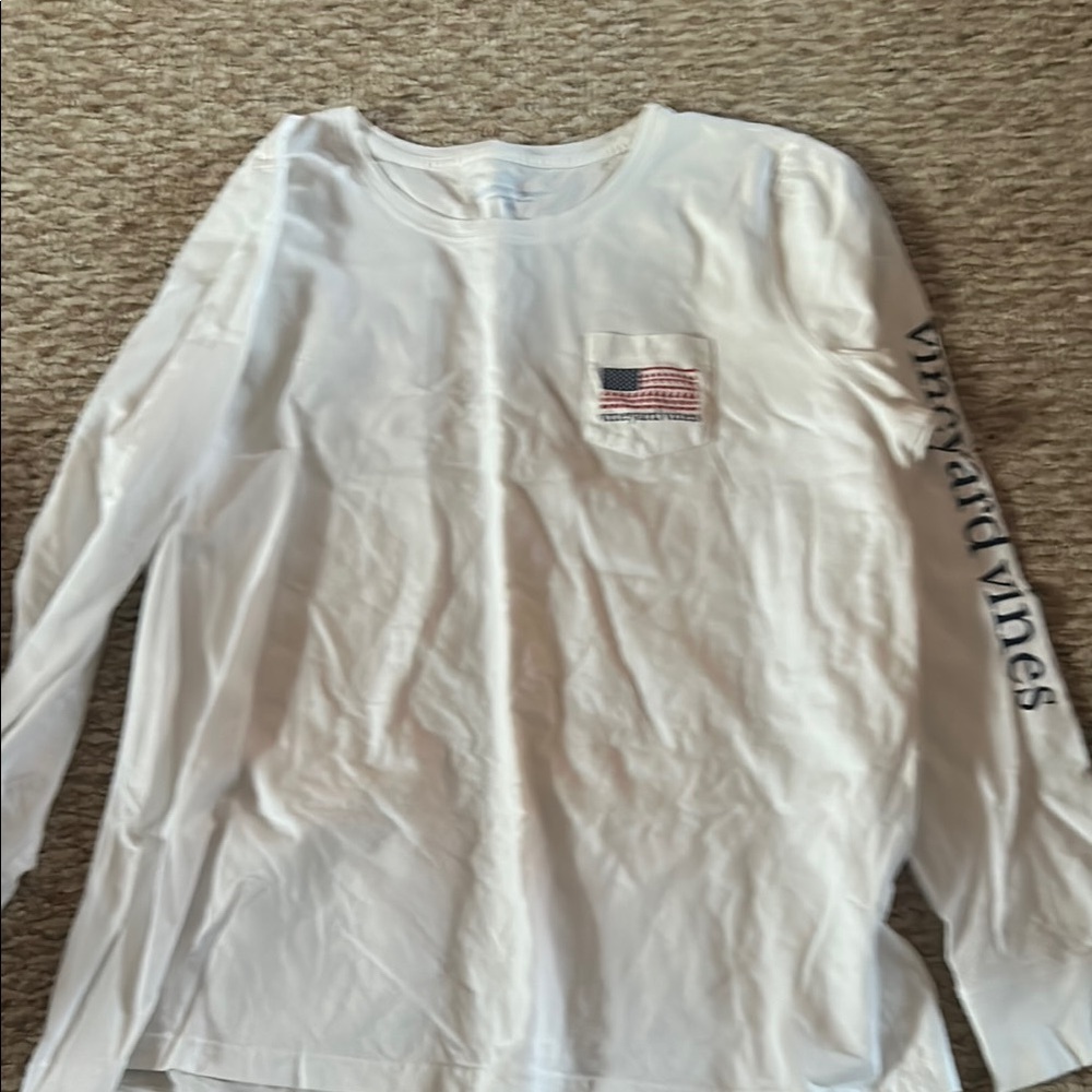Vineyard Vines White Long Sleeve Shirt